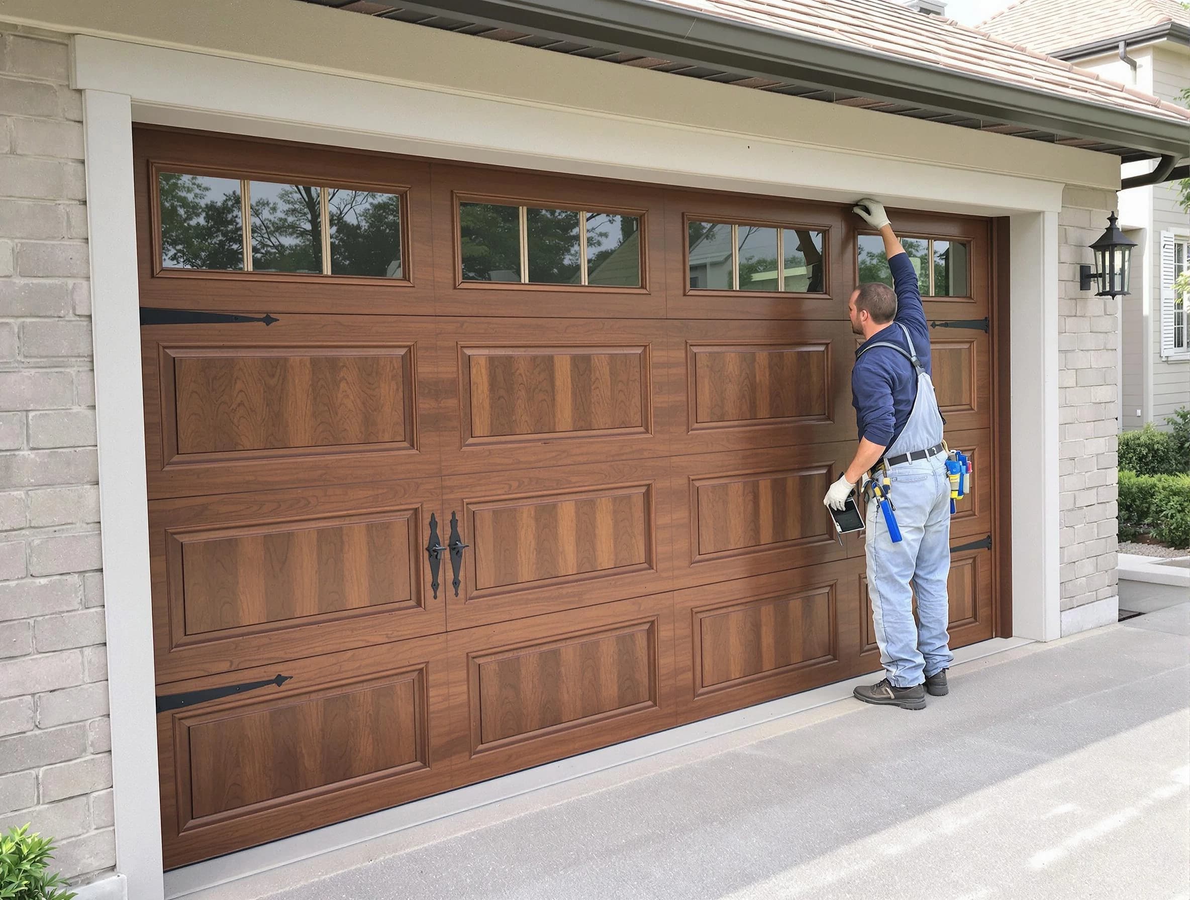 Custom garage door showcase by Bound Brook Garage Door Repair in Bound Brook