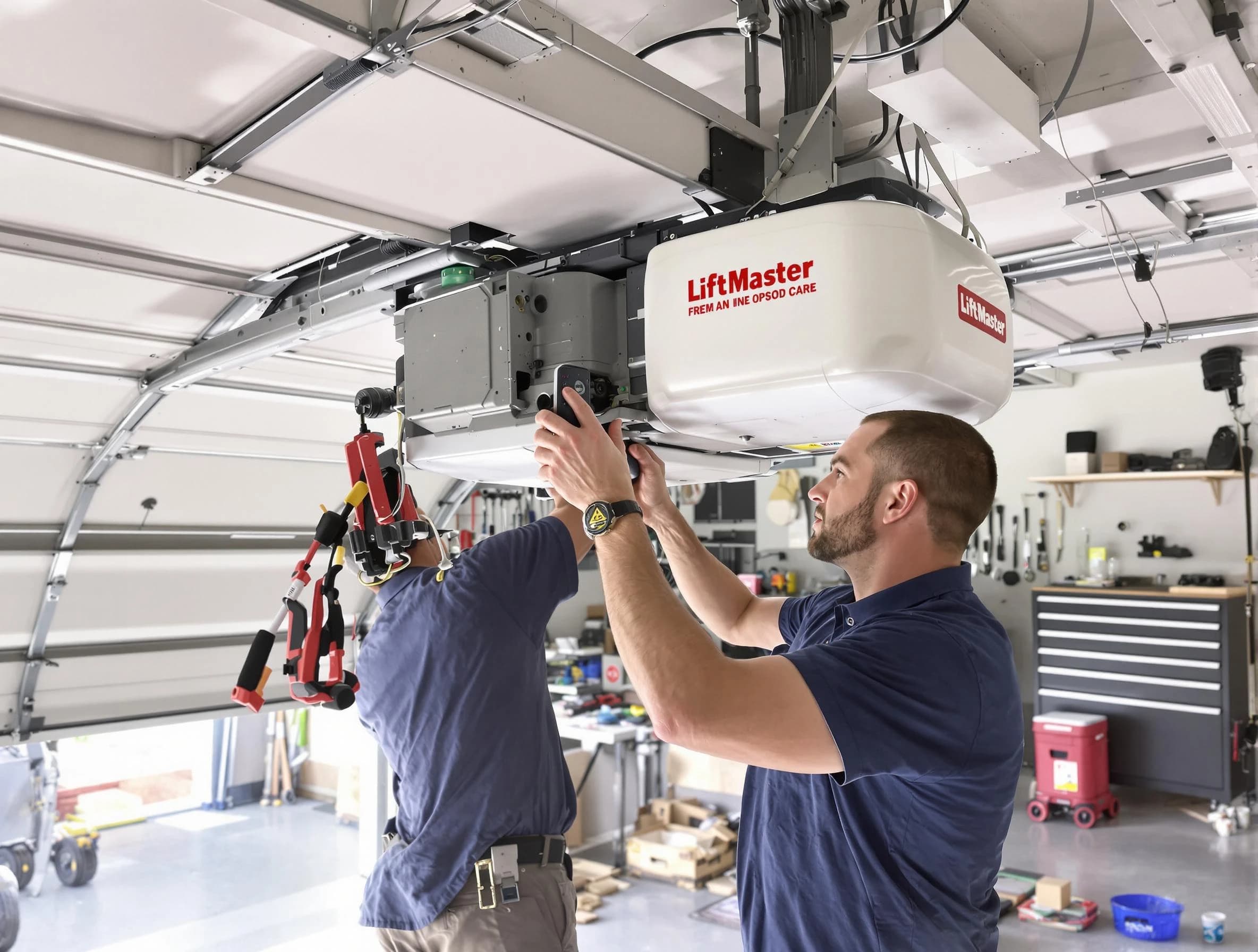 Bound Brook Garage Door Repair technician performing advanced diagnostics on garage opener in Bound Brook