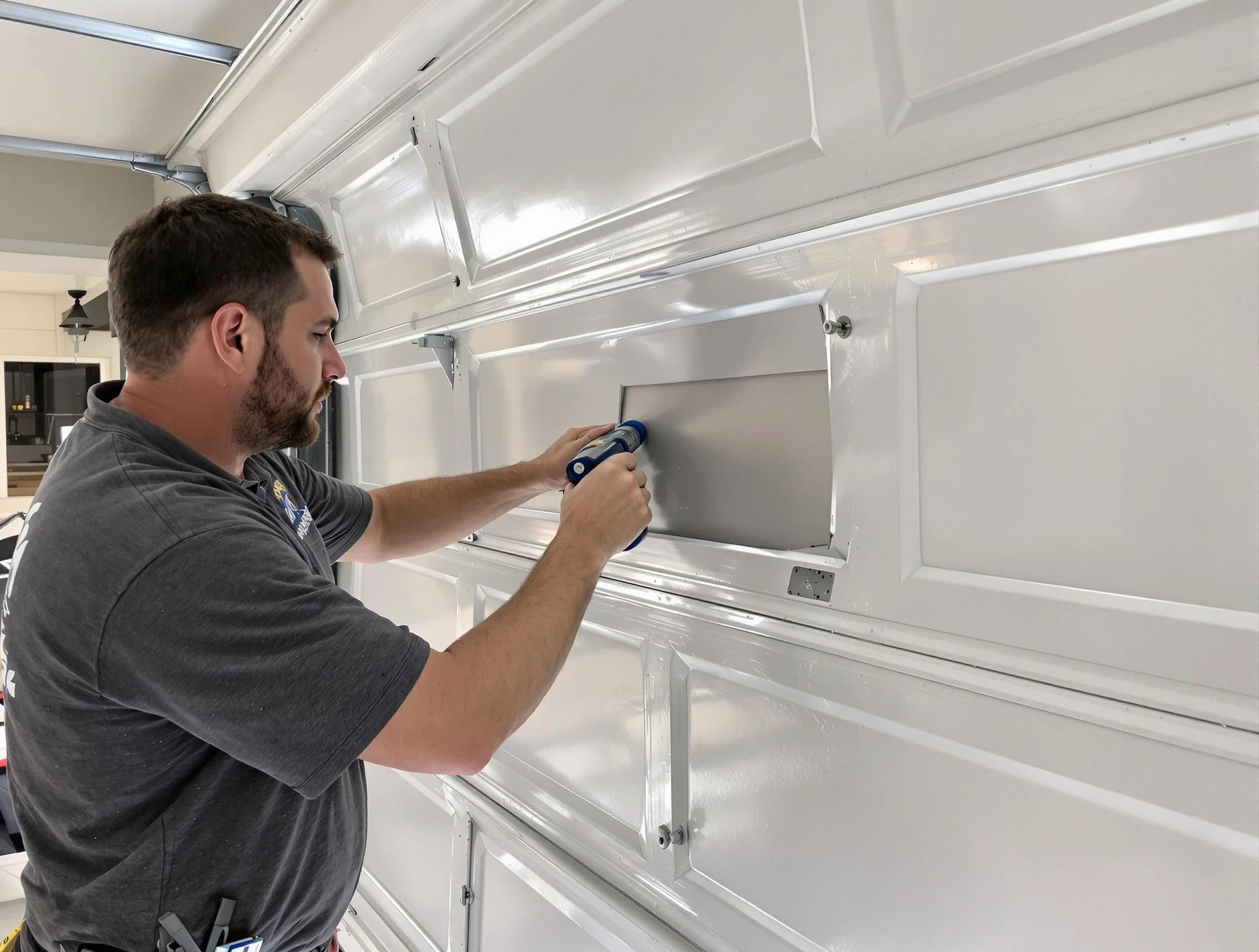 Garage door panel repair by Bound Brook Garage Door Repair in Bound Brook